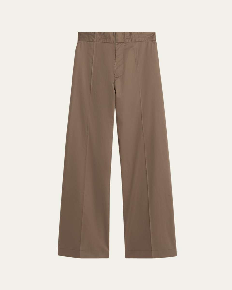 Petra Wide Leg Cotton Trousers